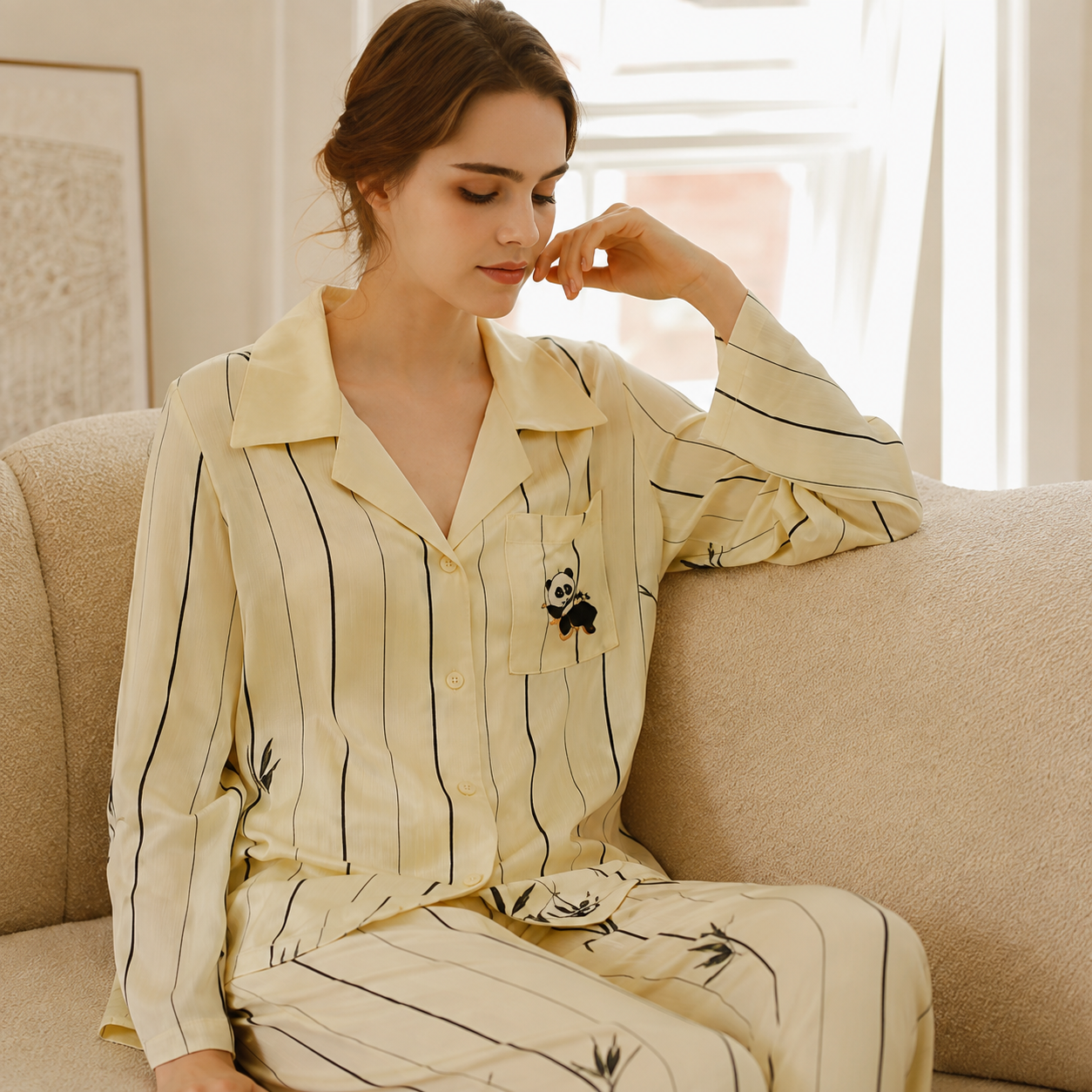 Viviane Pajamas Set - Casual Home Wear (One Set)