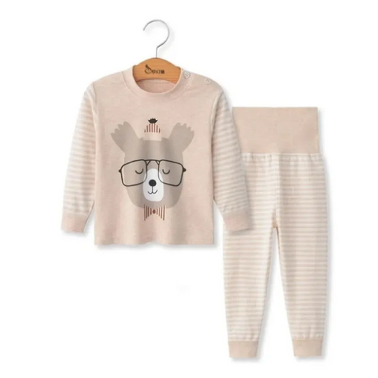 Noah Baby Long Sleeve Cotton Pajamas Set