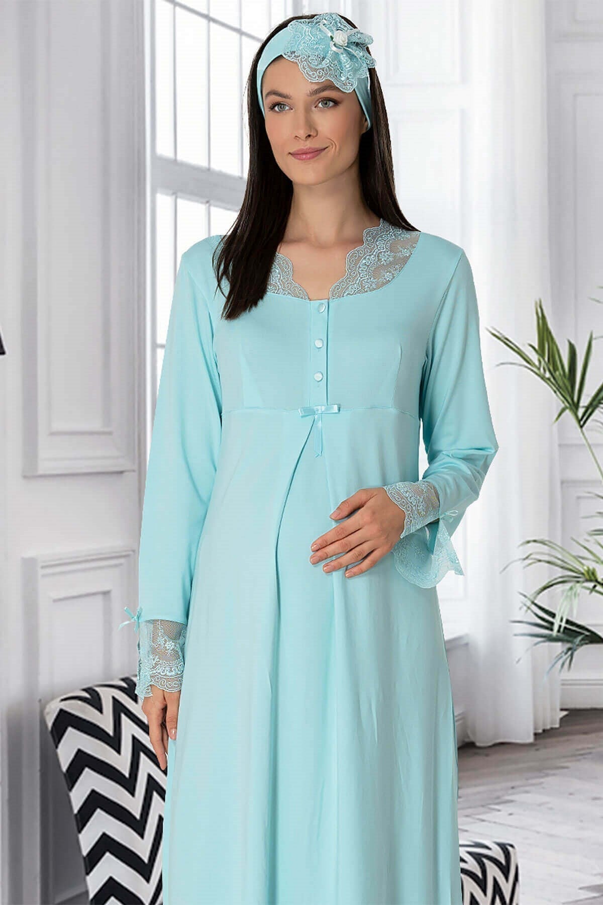 Shopymommy 5312 Olivia Maternity & Nursing Nightgown